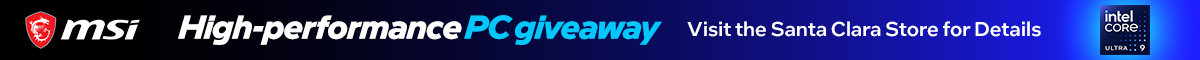 High Performance PC Giveaway - Visit the Santa Clara store for Details